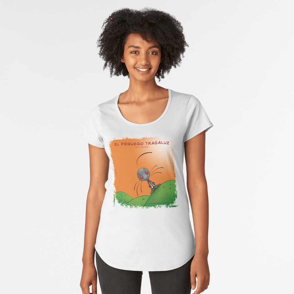 Vista previa del artículo con la obra «Camiseta premium de cuello ancho», diseñado y vendido por davidcantero.
