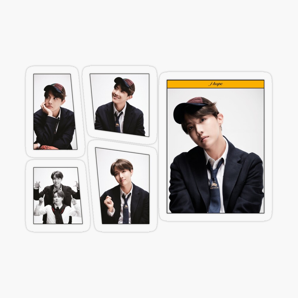 BTS J-Hope Airport Fashion - Black Sticker for Sale by