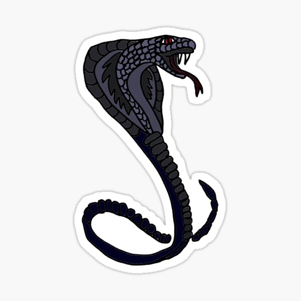 Pink Snake Vinyl Sticker King Cobra Sticker Cute Snake 