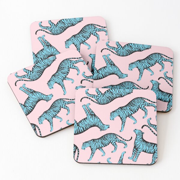 Item preview, Tigers (Pink and Blue) designed and sold by illucalliart.