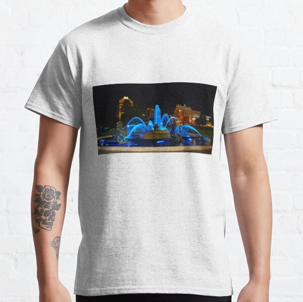 J. C. Nichols Fountain in Blue, Kansas City Classic T-Shirt