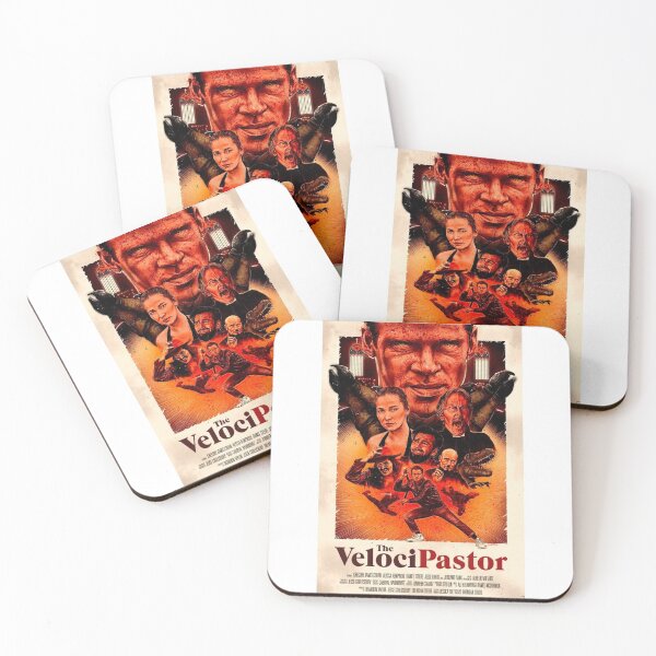 Trash Velocipastor Coasters (Set of 4)