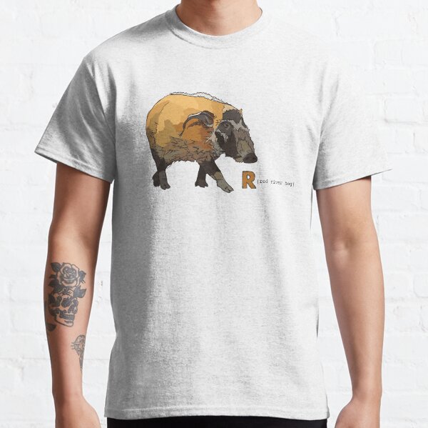 Funky Animal Alphabet: R is for Red River Hog Classic T-Shirt