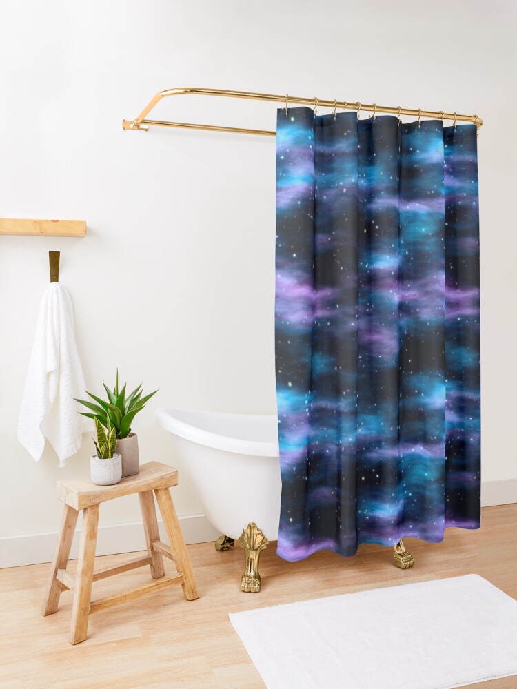 Alternate view of Starry sky Shower Curtain
