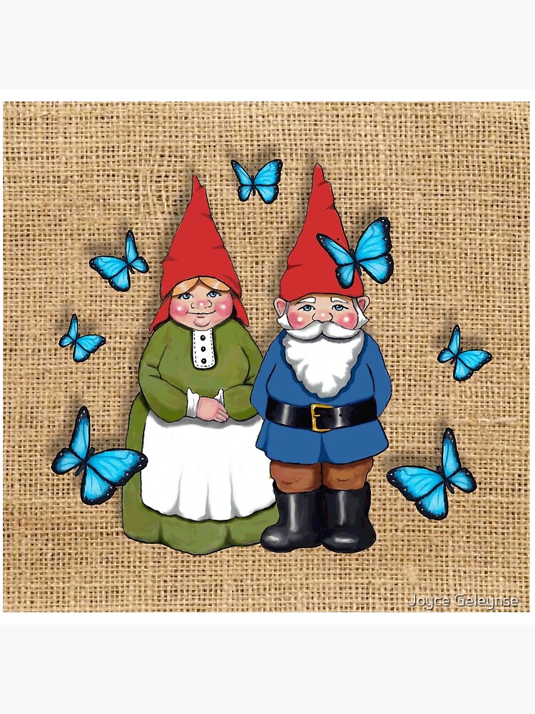 Lámina rígida «Pareja de gnomos con mariposas azules, arte de fantasía, arpillera» de Joyce | Redbubble Lámina rígida «Pareja de gnomos con mariposas azules, arte de fantasía, arpillera» de Joyce | Redbubble
