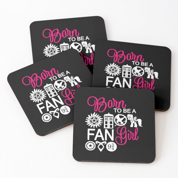 Item preview, Copy of Fangirl T-Shirt Hot Pink Born To Be A Fan Girl  designed and sold by ArtikIceTees.