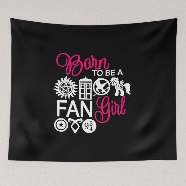 Item preview, Copy of Fangirl T-Shirt Hot Pink Born To Be A Fan Girl  designed and sold by ArtikIceTees.