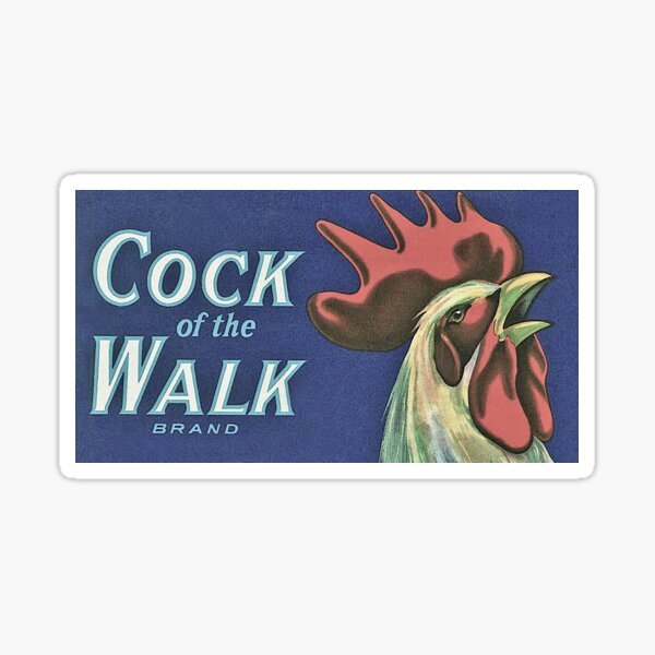 Item preview, Vintage "Cock of the Walk" Produce Crate Label / Rooster designed and sold by FuzzyHoney.