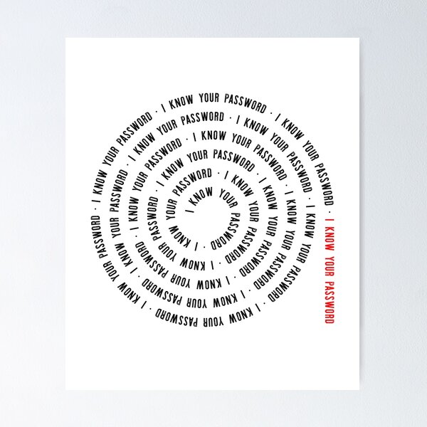 Item preview, I Know Your Password designed and sold by adidabu.