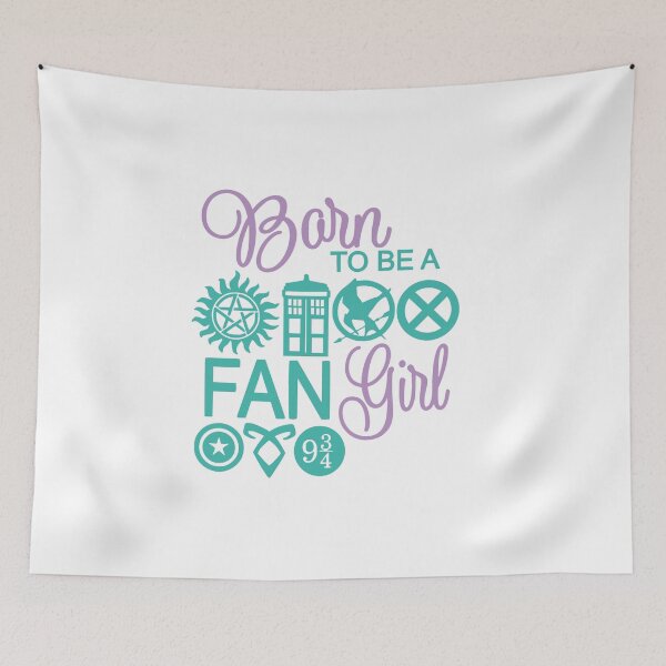 Item preview, Copy of Fangirl T-Shirt Pink Born To Be A Fan Girl  designed and sold by ArtikIceTees.