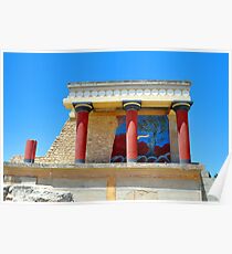 Archaeological site of Knossos. Minoan Palace. Crete. Poster