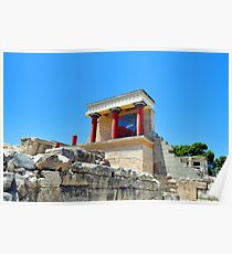 Archaeological site of Knossos. Minoan Palace. Crete. Poster