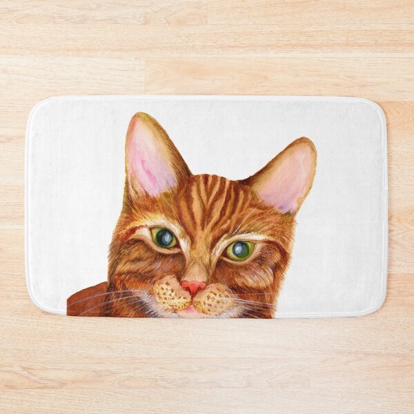 Item preview, Ginger Cat Watercolor Painting Wildlife Artwork designed and sold by Alison Langridge.
