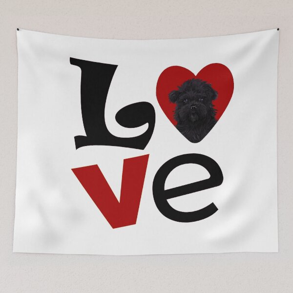 Item preview,  I Love You, Affenpinscher Dog in Heart Design - Happy puppy lovers gift designed and sold by BestStuffDepot.