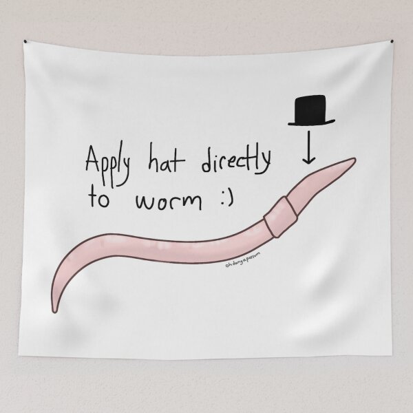 Item preview, give that worm a hat, baby designed and sold by ohdangapossum.