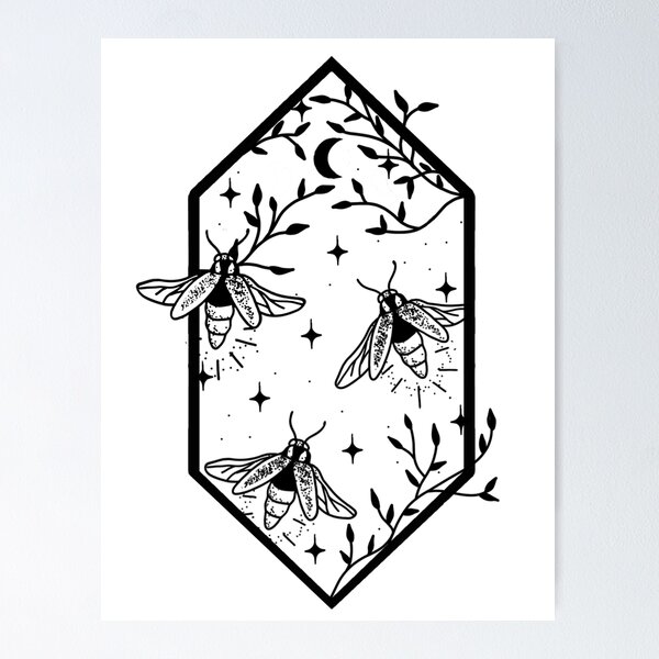 Item preview, Fireflies designed and sold by TheNoctuary.
