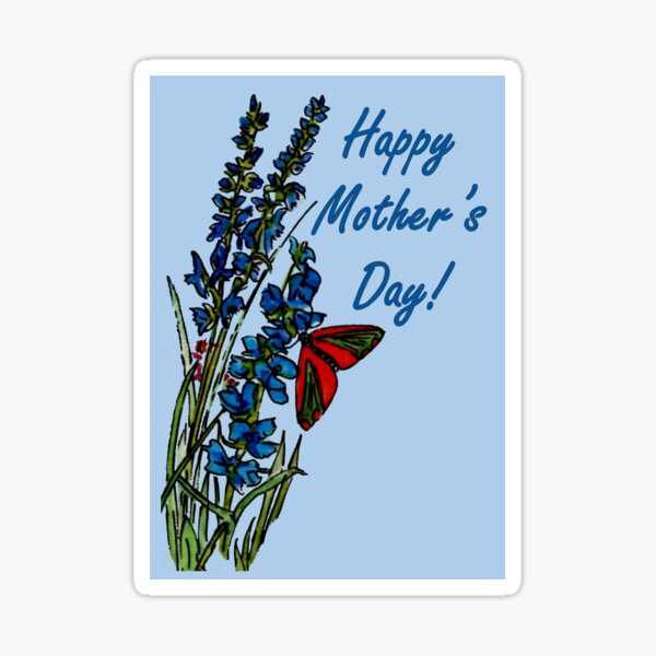 Feeling Blue - Mother's Day Card Sticker