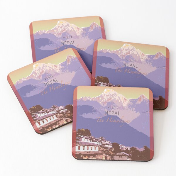 Artikelvorschau, Reiseplakate_Besuch Napal_der Himalaya. entworfen und verkauft von FanitsaArt.