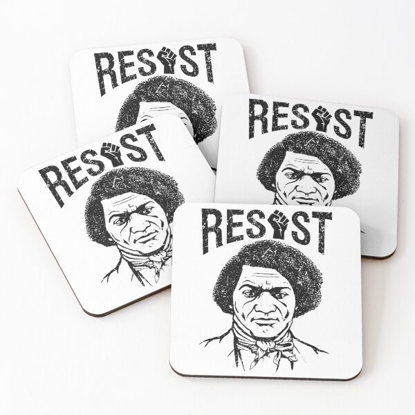 Item preview, Young Frederick Douglass portrait with RESIST message designed and sold by Elvin Dantes.