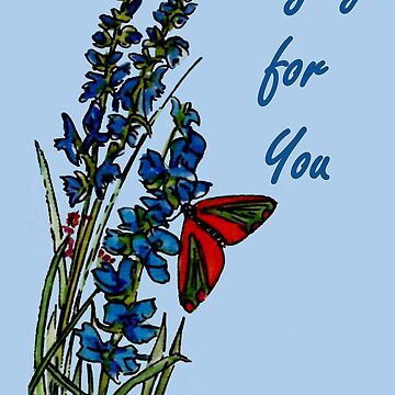 Artwork thumbnail, Feeling Blue - Praying for You Card by EuniceWilkie