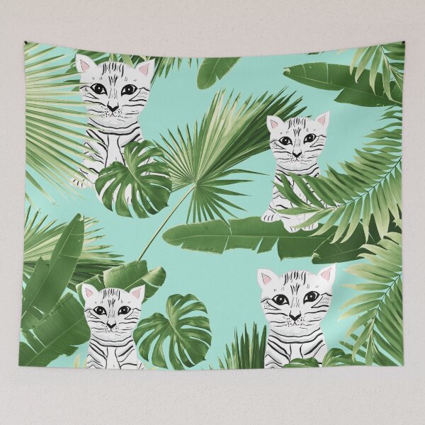 Item preview, Baby Cat in the Jungle #2 (Kids Collection) #tropical #animal #decor #art designed and sold by Anita's & Bella's Art.