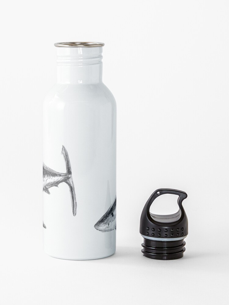 Alternate view of Great white shark Water Bottle