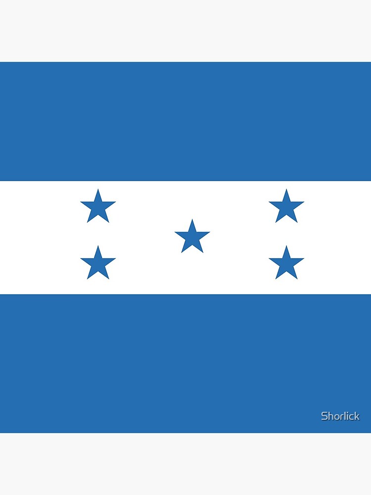 Aperçu 3 sur 3. Coussin avec l'œuvre Drapeau du Honduras créée et vendue par Shorlick.