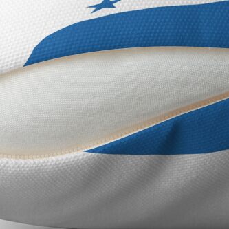 Aperçu 2 sur 3. Coussin avec l'œuvre Drapeau du Honduras créée et vendue par Shorlick.