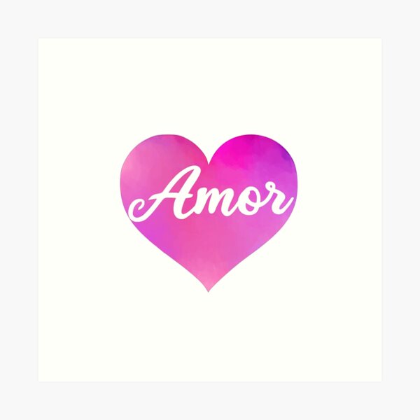 Impressions Artistiques Sur Le Theme El Amor Redbubble