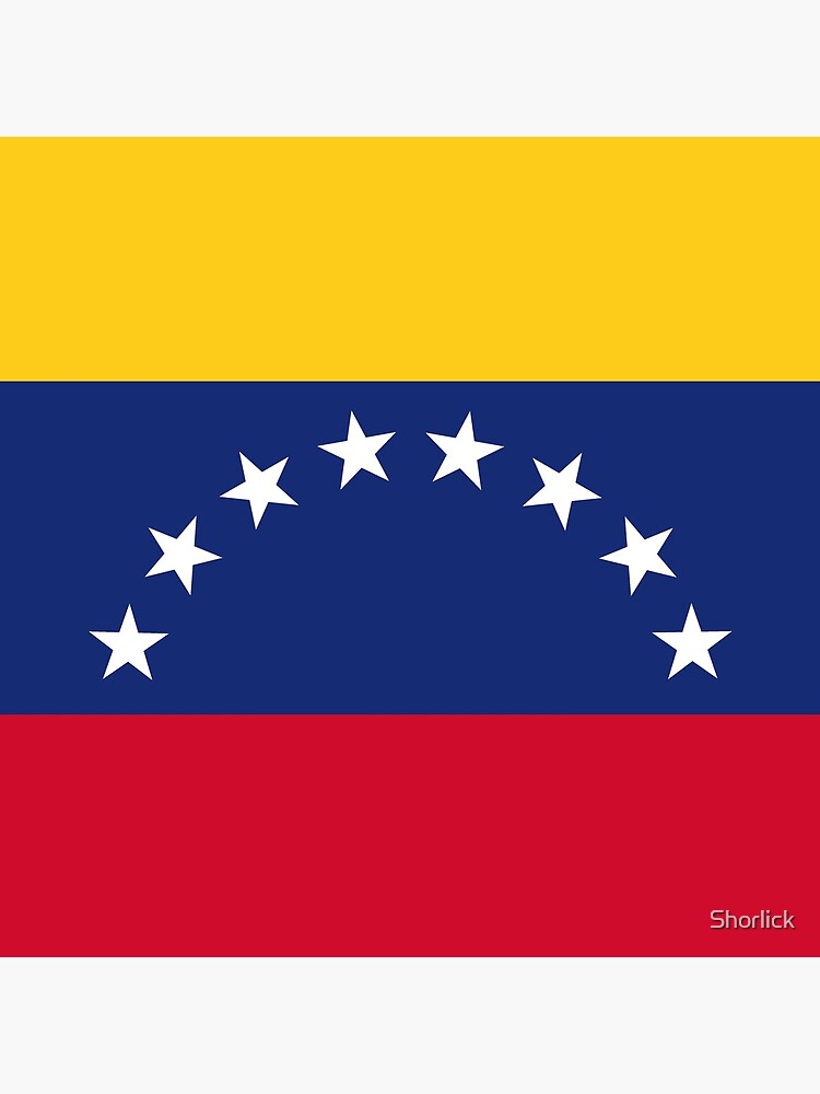 Aperçu 3 sur 3. Coussin avec l'œuvre Drapeau du Venezuela créée et vendue par Shorlick.