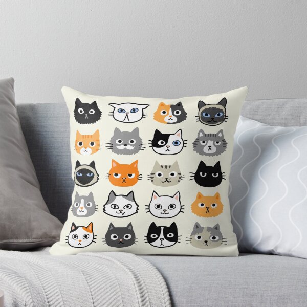 Item preview, Assorted Cat Faces | Cute Quirky Kitty Cat Drawings designed and sold by Jenn Inashvili.