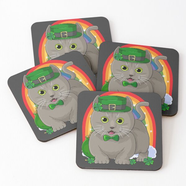 Item preview, Russian Blue Cat Leprechaun St. Patricks Day  designed and sold by Nosek1ng.