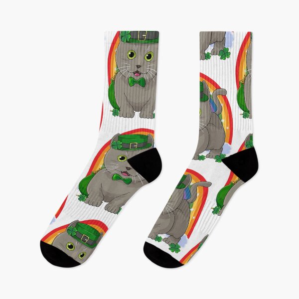 Item preview, Russian Blue Cat Leprechaun St. Patricks Day  designed and sold by Nosek1ng.
