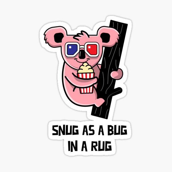 snug as a bug in a rug - Bedtime - Sticker