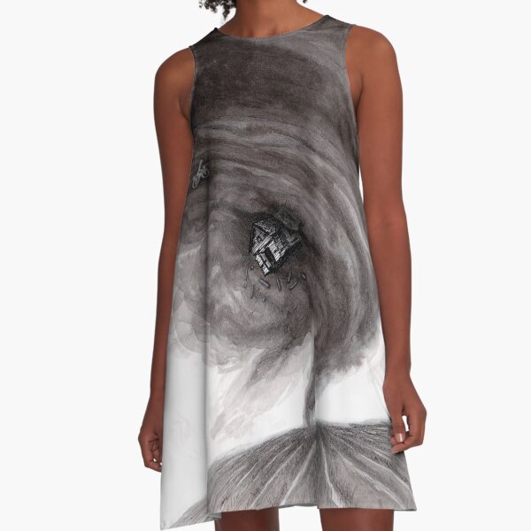 Wizard of Oz Dorothy Kansas Tornado by Kimro Studio A-Line Dress