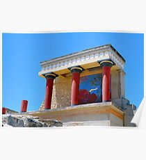 Archaeological site of Knossos. Minoan Palace. Crete. Poster