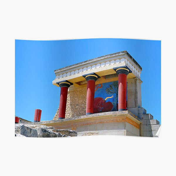 Archaeological site of Knossos. Minoan Palace. Crete. Poster