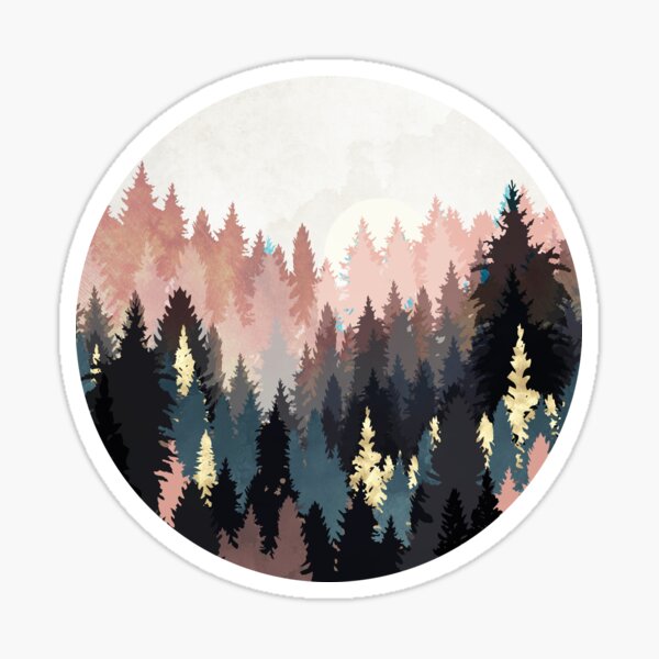 Vista previa del artículo con la obra «Luz del bosque primaveral», diseñado y vendido por spacefrogdesign.
