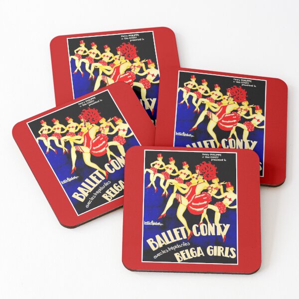 Item preview, BALLET CONTY : Vintage 1930 Belga Girls Advertising Print designed and sold by posterbobs.