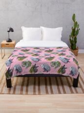 fleurs et amis Plaid