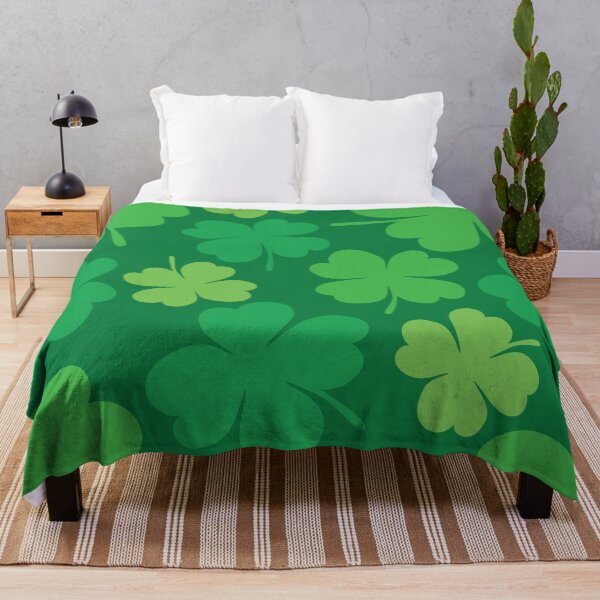 Item preview, Lucky 4 Leaf Clover Pattern designed and sold by Design Minds Boutique.