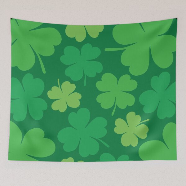 Item preview, Lucky 4 Leaf Clover Pattern designed and sold by Design Minds Boutique.