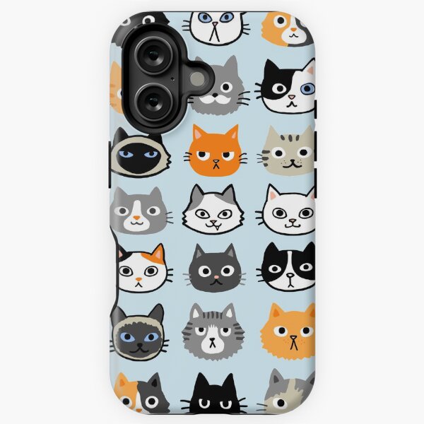 Item preview, Assorted Cat Faces | Cute Quirky Kitty Cat Drawings designed and sold by Jenn Inashvili.