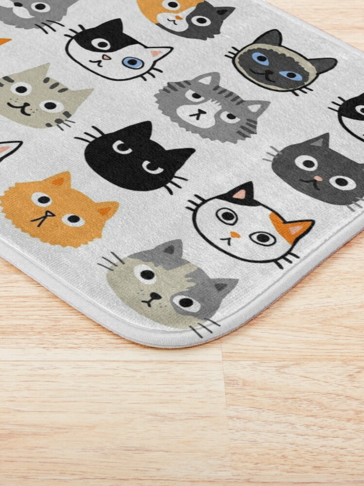 Black Cat Bath Mat for Sale by Jenn Inashvili