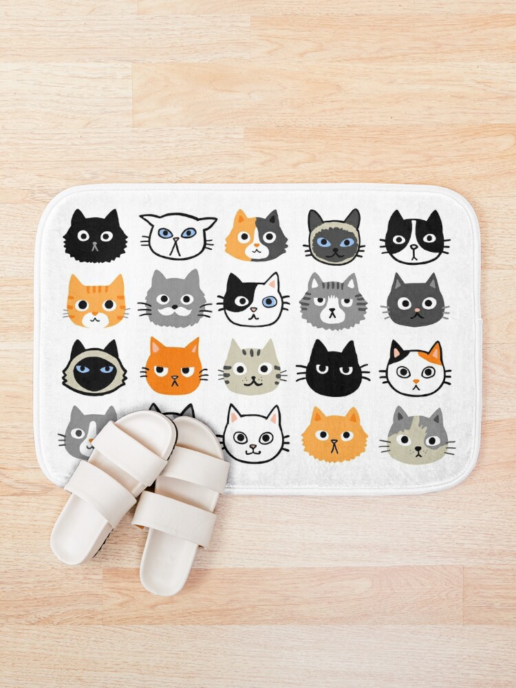 Cartoon Dog Design Floor Mat  Cute bath mats, Rugs on carpet, Cute cat face