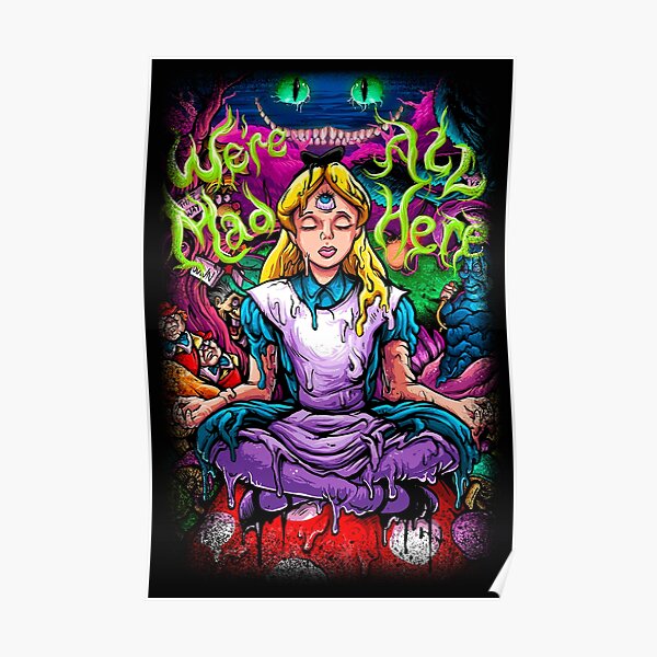 Poster Alice Im Wunderland Redbubble