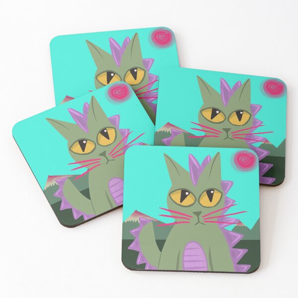 Item preview, Dinosaur Cat designed and sold by MuertoCupcake.