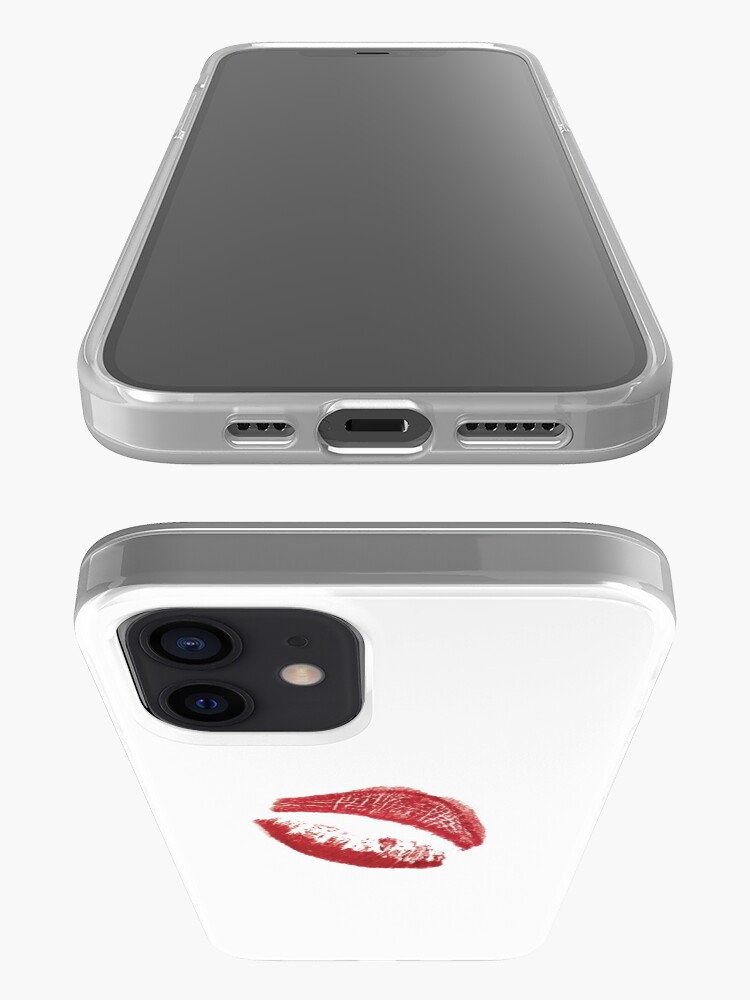 Alternate view of Kissing mouth in greeting iPhone Case
