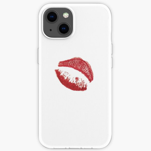 Kissing mouth in greeting iPhone Soft Case