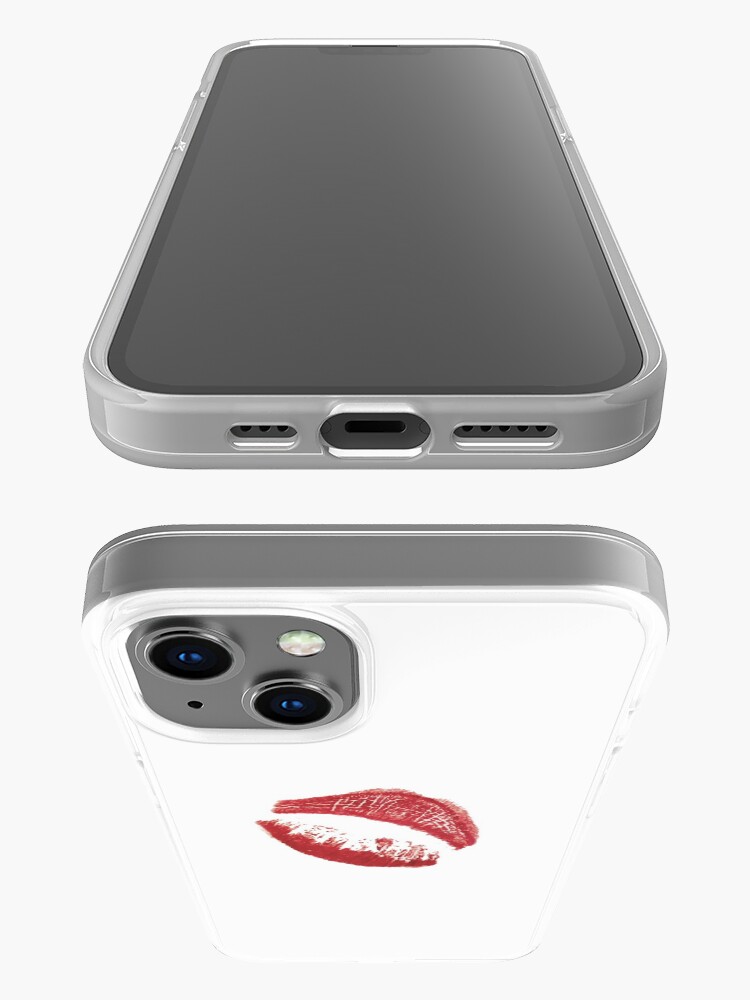 Alternate view of Kissing mouth in greeting iPhone Case